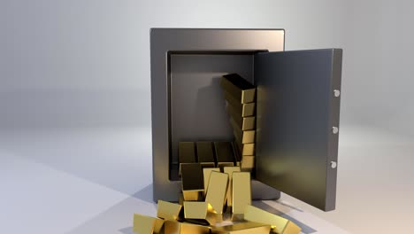 Safe-vault-opening-spilling-gold-bars-golden-valuable-win-4K